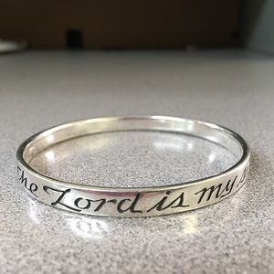 James Avery rare, retired 23 Psalm, bangle, sz med